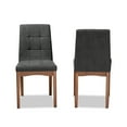thumbnail image 3 of Baxton Studio Tara Dining Chair, Set of 2, Dark Grey, 3 of 8
