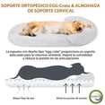 thumbnail image 2 of Cama para Perro, Cama Ortopédica para Perros con Almohadillas para Orejas Extraíbles y Parte Inferior Antideslizante, Adecuado para Casa para Perro, Baúles de Automóviles, Pisos y Sofás (120*75), 2 of 7