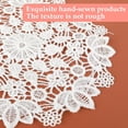 thumbnail image 6 of RotHome Lace Doilies Round Placemats Vintage Crochet Design 8 Inch Cotton Linen Handmade Single Piece for Table Centerpiece Dining Room Decor Wedding Rustic, 6 of 8