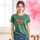 thumbnail image 3 of Playera Blusa De Frambuesa Raspberry Sweet & Tasty – Dulce Estilo que Te Hace Brillar Color Verde Talla Grande Marca Emil SaEs, 3 of 4