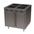 thumbnail image 1 of Chariot de Cuisson 36 Pouces avec (4) Cuisinière à Induction, Argent, 1 of 1