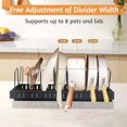 thumbnail image 3 of Expandable Pan Organiser for Cupboard Pull Out Pans and Pots Organizer, 3 of 5