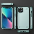 thumbnail image 6 of Feishell Compatible for Apple iPhone 13 (6.1 inch) Case,Dual Layer Protective Shockproof Hybrid Soft TPU + Hard PC Drop Protection Anti-Scratch Phone Case,Green, 6 of 7