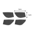 thumbnail image 3 of Real Bright Soft Car Interior Carbon Fiber Sticker Decoration4Pcs Carbon Fiber Interior Door Handle Bowl Cover For Nissan Rogue/X-TrailAuto Car Protection Interior Accessories, 3 of 8