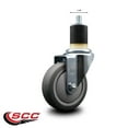 thumbnail image 2 of 4 Inch Thermoplastic Rubber Wheel Swivel 1-7/8 Inch Expanding Stem Caster SCC, 2 of 2