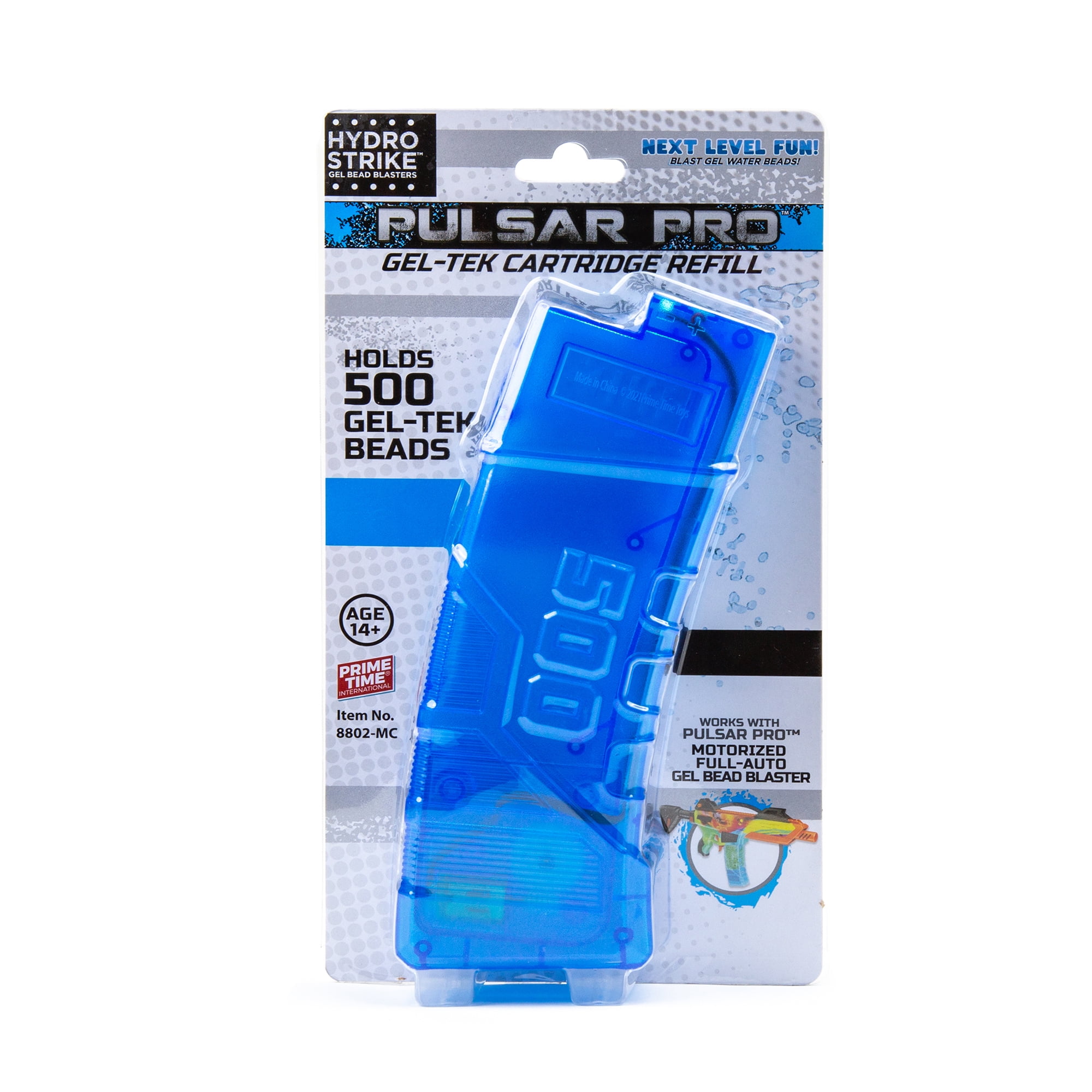 (2 pack) Gel Zone Hydro Strike Pulsar Pro Gel Bead Blaster Water Bead Cartridge, Blue