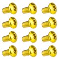 thumbnail image 2 of Soidarity Tornillo de disco de freno de bicicleta, 12 Uds., tornillo de vástago de arcoíris colorido, rosca M5x9mm T25, tornillo Allen, enchufe hexagonal Ciclismo oro Soidarity OD000688-05, 2 of 6