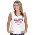 thumbnail image 4 of Breast Cancer Believe Survive Aware Tank Top Tee Shirt Women Brisco Brands L, 4 of 6