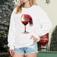 thumbnail image 2 of EHQJNJ Chandails en Molleton Col Rond Femmes Graphique Grande Taille Chandail en Molleton Graphique de Noël pour Femmes Col Rond Pull Col Rond Chandail en Molleton Imprimé Festif Haut Décontracté Chandail en Molleton pour Femmes Col Rond, Saisonnier, 2 of 4