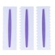 thumbnail image 1 of 3Pcs Cake Scraper Premium Plastic Durable Glossy Surface Easy Operation Icing Smoother, 1 of 5