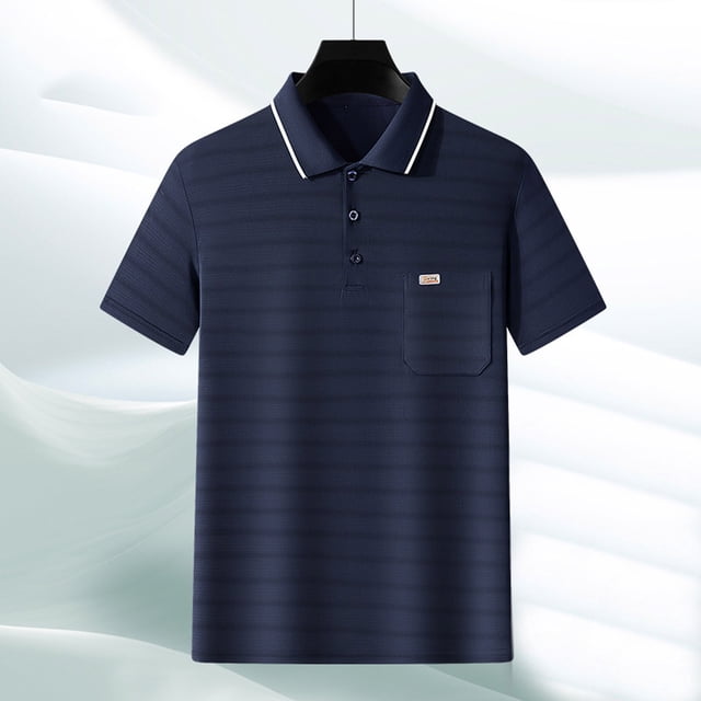 pstuiky camisetas de hombre, Camisa informal de manga corta con cuello vuelto, cómoda y lisa, para hombre ropa de hombre l