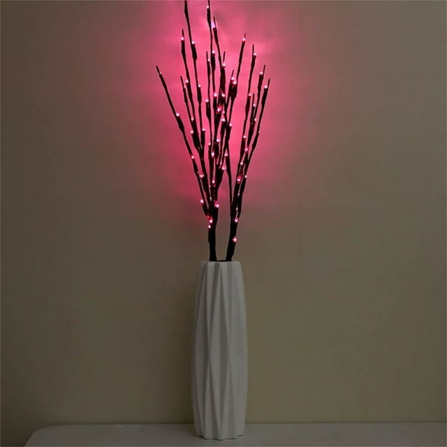 LED Branch Fairy Lights 20 Bulb Floral String Lights, Battery-Operated Decor for Home Garden & Christmas, 70cm