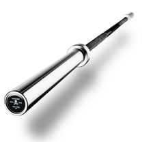 XMARK VOODOO 7' Olympic Bar, Chrome with Black Manganese Phosphate Shaft, 28 mm Grip