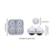 thumbnail image 4 of Molde de silicona de 1 pieza con forma de balón de fútbol para cubitos de hielo,ideal para cócteles de whisky. Bandeja grande para cubitos de hielo con tapa,apta para congelador (negro). Rkxzt, 4 of 8