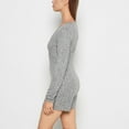 thumbnail image 2 of Placket Front Onesie in Light Grey Cozy, 2 of 5