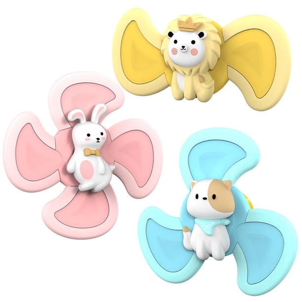 De Juguetes Para Bebés, Juguete Giratorio Con Ventosa, Giroscopio Clásico, Ventosa, Juguetes Giratorios, Regalo Para Niños 3 Uds Yuarrent FN007620-02