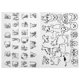 thumbnail image 4 of 2x estabilizadores de costura soluble en agua Adhesión Adhesión de transferencia de bordado de bordado Bordado y bordado de costura para bufandas para Estilo D, 4 of 8