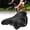 Black, variant on Riousery Mountain Bicycle Saddle Seat, Ergonomic PU Leather Bike Cushion, Replacement Shock Absorbing Brown Bike Seat for Men Women, Universal Fit Outdoor Cycling Accessory - 10.24 inches / 26 cm