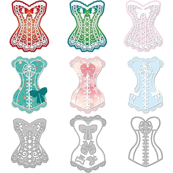 Clothes Pattern Carbon Steel Cutting Dies Stencils Corset Layering Metal Cutting Dies Stencils DIY