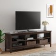 thumbnail image 2 of TV Stand for 80 Inch TV, Farmhouse TV Cabinet for 75 inch TV with 6 Storages, Living Room TV Console Table Entertainment Center, My Lux Decor Round, 2 of 7