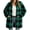 Army Green, variant on ZZkhGO Women's Winter Plaid Button‑Front Lapel Velvet Winter Jacket with Side Pockets Mid‑Length Double‑Sided Warm Coat