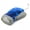 Blue, variant on Hand-Crank Flashlight, 3 LED Dynamo Emergency Light, Portable Shake-Powered Torch for Outdoor, Camping, Car, and Disaster Preparedness