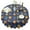 Basketball Theme Pattern, variant on Blue Baseball Gear Pattern Round Tablecloth 60"x60",Wrinkle Wipeable Table Cloth for Kitchen Dining Room Picnic Patio Party