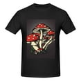 thumbnail image 4 of Bingfone Red Mushrooms Men'S Loose Fit Short-Sleeve Pocket T-Shirt, 4 of 7