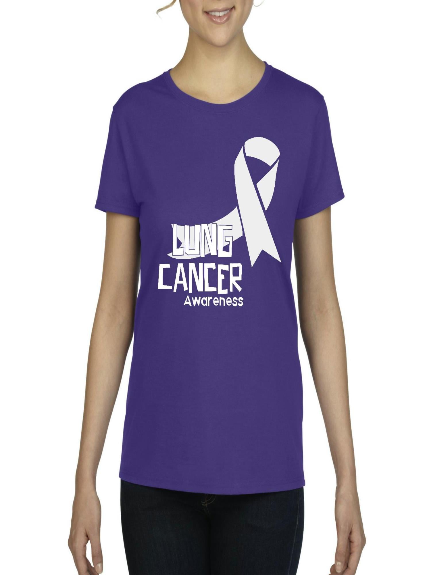 IWPF - Womens Lung Cancer Awareness Short Sleeve T-Shirt - Walmart.com ...