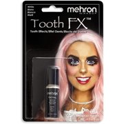 Mehron Makeup Tooth FX with Brush for Special Effects, Halloween, Movies (.25 oz) (White)