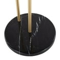 thumbnail image 7 of Lumisource Claire Contemporary/Glam Side Table in Black Marble and Gold Steel with Clear Glass Top, 7 of 7