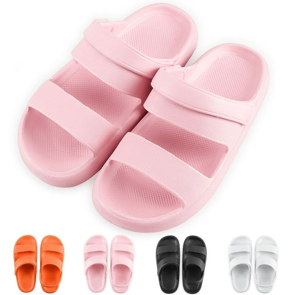 Deago Clouds Slippers for Women Men Pillow Slippers Non-Slip Shower Slippers Bathroom Sandals Ultra Cushion Thick Sole