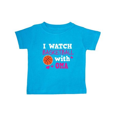 

Inktastic I Watch Basketball with Oma Gift Baby Girl T-Shirt