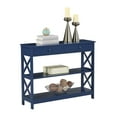 thumbnail image 6 of Convenience Concepts Oxford 1 Drawer Console Table with Shelves, Cobalt Blue, 6 of 8
