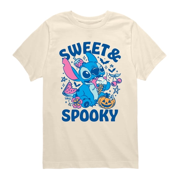 Lilo & Stitch - Sweet and Spooky Stitch Boys' Short Sleeve Graphic T-Shirt