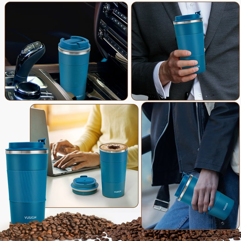 Stainless Steel Car Coffee Mug Leak-Proof Thermos Travel Thermal