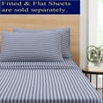 thumbnail image 2 of Mainstays Adult Jersey Extra Soft Pillowcase Set, Standard/Queen, Blue Stripe, 2 Piece, 2 of 5