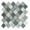Myst, variant on Grandio Baylee Blue 2-in. Arabesque Polished Glass Mosaic Wall Tile