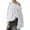 Grey, variant on EDFBUYKRS Female Long Sleeve Hoodie Cropped Hoodie Fashionable Streetwear Casual Pullover Sweatshirt with Hood for Women Outfits Xl