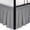 Silver Grey-Full-14" Drop Split Corner, variant on Silver Grey Full-14" Drop Split Corner Wrap Around Bed Skirt