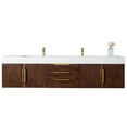 thumbnail image 1 of James Martin 389-V72D-CFO-G-MW 72" Coffee Oak Vanity With Solid Surface Top, 1 of 7