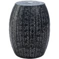 thumbnail image 1 of Zingz & Thingz 11" Round Metal Moroccan Lace Stool in Black, 1 of 3