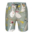 thumbnail image 4 of Naloa Cute Farm Birds Men's Beach Shorts, Surfing shorts, Swim trunks, Quick Dry Swim Trunks for Surfing Beach Fun - Large, 4 of 9