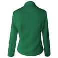 thumbnail image 4 of Wuxian Women Short Coat Autumn Winter Slim Fit Long Sleeve Solid Color Buttoned Stylish Jacket Outerwear Casual Wear,Green,Xl, 4 of 5
