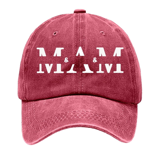 Wdgfv Day Custom Embroidered Baseball Cap with Children's Names Unique Present for Mom from Kids Red One Size
