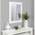 thumbnail image 4 of DesignOvation Rost Pieced Wood Framed Wall Accent Mirror, 23.5x29.5, White, 4 of 5