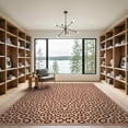 thumbnail image 2 of ODIKA Pink Mirrored Cheetah Leopard Print Covering Geometric Wildlife for Dining Room, Basement, Large Office, Non-Slip Chair-Friendly, 2 of 7