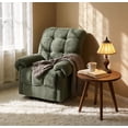 thumbnail image 4 of CQSXDA Manual  Recliner Armchair with Padded Footrest for Living Room and Home Theater Ergonomic Lounge Seating,  Green, 4 of 10