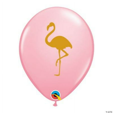 Flamingo Print 11" Latex Balloons, Luau, Party Decor, 50 Pieces