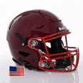 thumbnail image 6 of Riddell SpeedFlex ADULT Helmet - Scarlet SF-2BD Facemask (Orange Helmet, X-Large), 6 of 11
